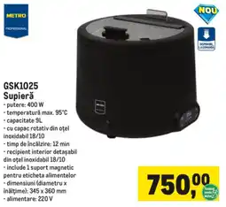 Metro Metro Professional Supieră GSK1025 Ofertă