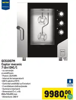Metro Metro Cuptor mecanic 7 tăvi GN1/1 Ofertă