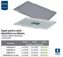 Metro Metro Professional capac pentru cutie depozitare cu mânere Ofertă