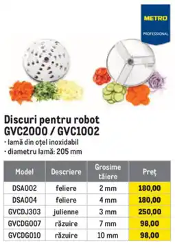 Metro Metro professional discuri pentru robot gvc2000 / gvc1002 Ofertă