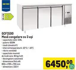 Metro Metro Professional Masă congelare cu 3 uși Ofertă