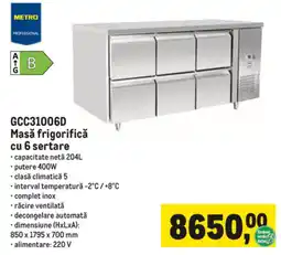Metro Metro professional masă frigorifică cu 6 sertare Ofertă