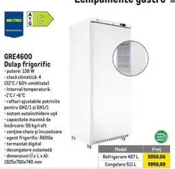 Metro Metro Professional Dulap frigorific Ofertă