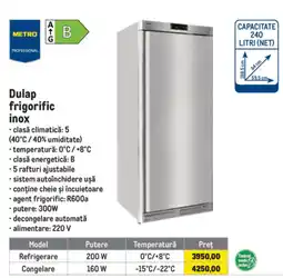 Metro Metro Professional Dulap frigorific inox Ofertă