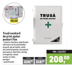 Metro Trusă sanitară de prim ajutor posturi fixe Ofertă
