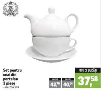 Apulum set pentru ceai din porțelan