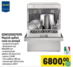 Metro Metro Professional Mașină spălat vase cu pompă Ofertă