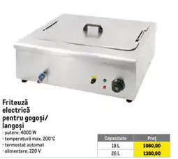Metro Friteuză electrică pentru gogoși/langoși Ofertă