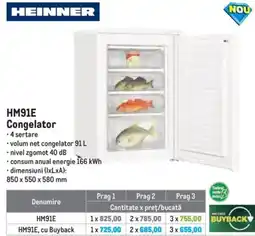 Metro Heinner HM91E congelator Ofertă