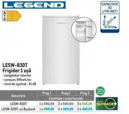 Metro Legend LESW-83DT Frigider 1 uşǎ Ofertă