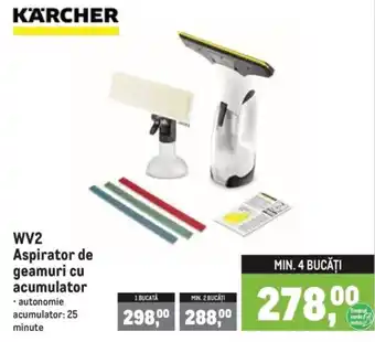 Karcher aspirator de geamuri cu acumulator