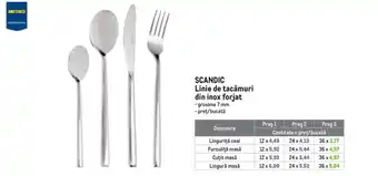 Scandic tacamuri inox forjat