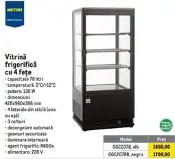 Metro Metro Professional vitrină frigorifică cu 4 fețe Ofertă