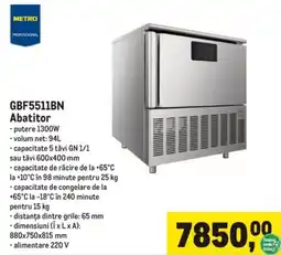 Metro Metro Professional Gbf5511bn Abatitor Ofertă