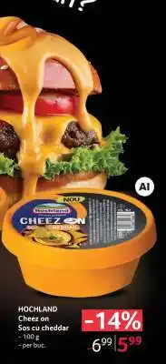 Selgros HOCHLAND Cheez on Sos cu cheddar Ofertă