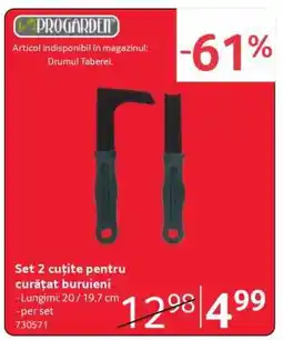 Selgros Set 2 cuțite pentru curățat buruieni Ofertă