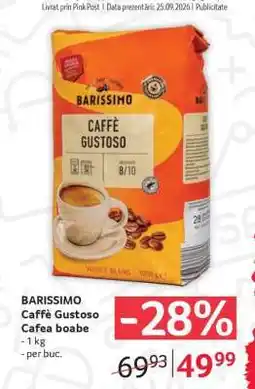 Selgros BARISSIMO Caffè Gustoso Cafea boabe Ofertă