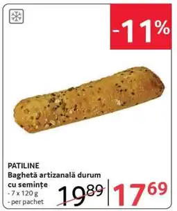 Selgros PATILINE Baghetă artizanală durum cu semințe Ofertă