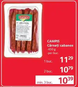 Selgros CAMPIS Cârnați cabanos Ofertă