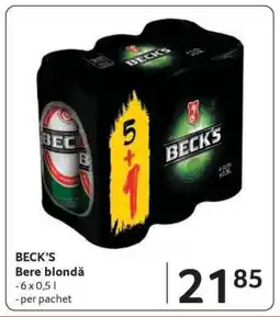 Selgros BECK'S Ofertă