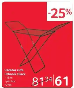 Selgros Uscător rufe Urbanik Black Ofertă
