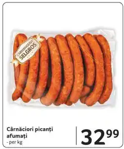 Selgros Cârnați picanți afumați Ofertă