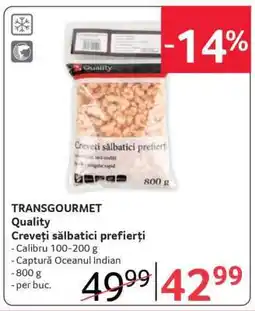 Selgros TRANSCOURMET Quality Creveți sălbatici prefierți Ofertă