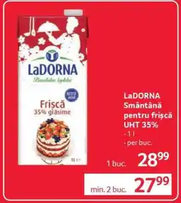 Selgros LaDORNA Smântână pentru frișcă UHT 35% Ofertă