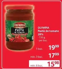 Selgros OLYMPIA Pastă de tomate 28% Ofertă