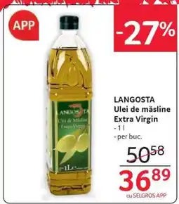 Selgros LANGOSTA ulei de măsline Extra Virgin Ofertă