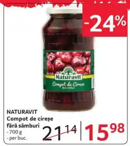 Selgros NATURAVIT Compot de cireșe fără sâmburi Ofertă