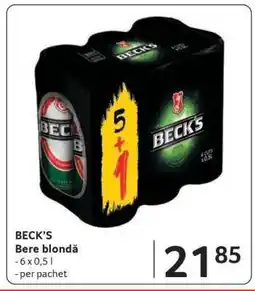 Selgros BECK'S Ofertă