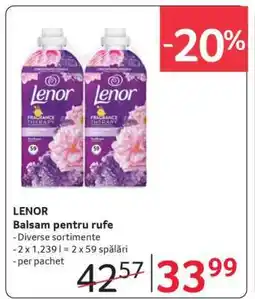 Selgros LENOR Balsam pentru rufe Ofertă