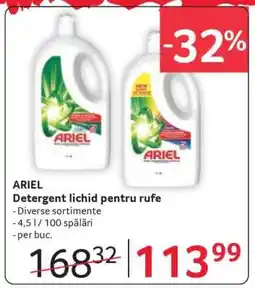 Selgros ARIEL Detergent lichid pentru rufe Ofertă