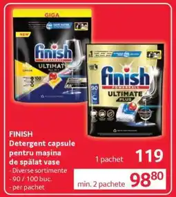 Selgros FINISH Detergent capsule pentru mașina de spălat vase Ofertă