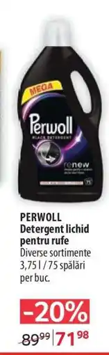 Selgros PERWOLL Detergent lichid pentru rufe Ofertă