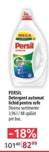 Selgros Persil Detergent automat lichid pentru rufe Ofertă