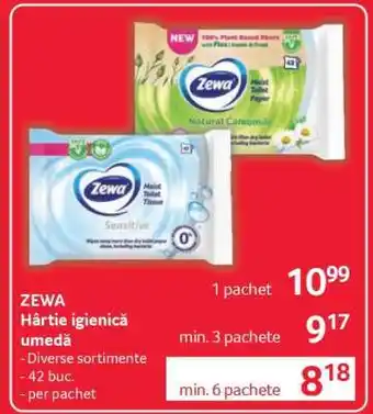 ZEWA Hârtie igienică umedă