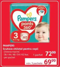 Selgros PAMPERS Ofertă