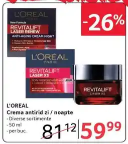 Selgros L'OREAL Crema antirid zi / noapte Ofertă
