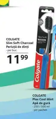 Selgros COLGATE Slim Soft Charcoal Periuță de dinți Ofertă