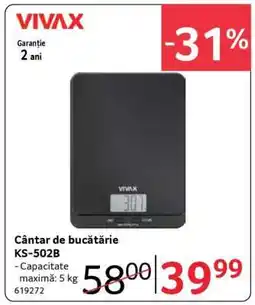 Selgros Cântar de bucătărie KS-502B Ofertă