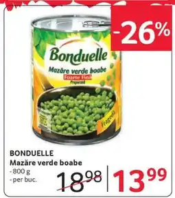 Selgros BONDUELLE Mazăre verde boabe Ofertă