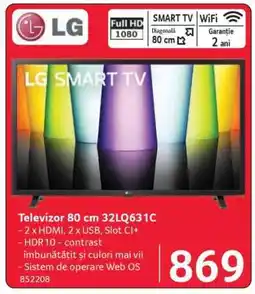 Selgros Televizor 80 cm 32LQ631C Ofertă