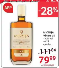 Selgros MIORIȚA Vinars VS Ofertă