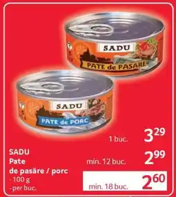 Selgros SADU Pate de pasăre / porc Ofertă