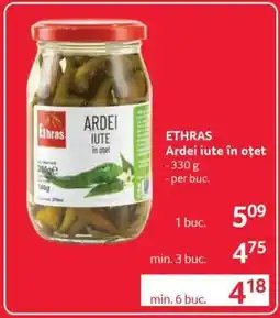 Selgros ETHRAS Ardei iute în oțet Ofertă
