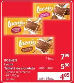 Selgros ROSHEN Lacmi Tabletă de ciocolată Ofertă