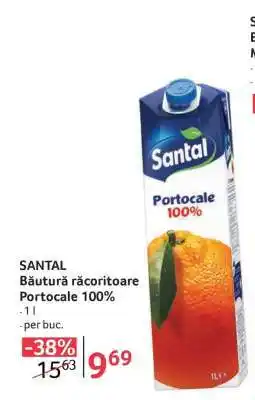 Selgros SANTAL Băutură răcoritoare Portocale 100% Ofertă