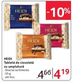 Selgros HEIDI Tabletă de ciocolată cu umplutură Ofertă